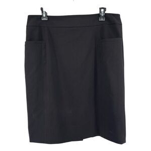 Apostrophe Essentials Women’s Black Side Pocket Straight Skirt Size 12